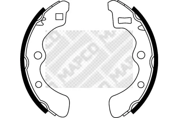 8536 MAPCO Комплект тормозных колодок (фото 1)