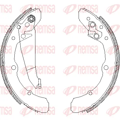 4048.00 REMSA Комплект тормозных колодок (фото 1)