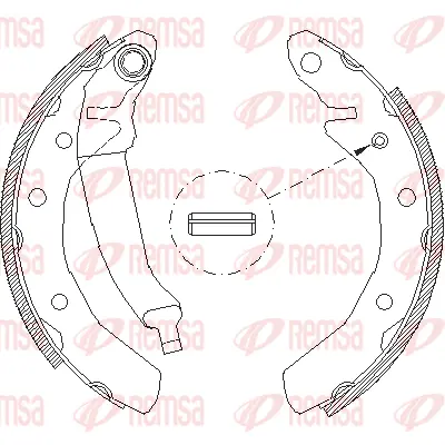 4086.01 REMSA Комплект тормозных колодок (фото 1)