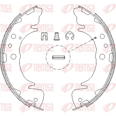 4089.00 REMSA Комплект тормозных колодок (фото 1)