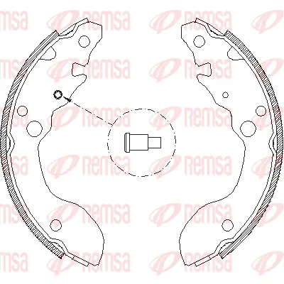 4124.00 REMSA Комплект тормозных колодок (фото 1)