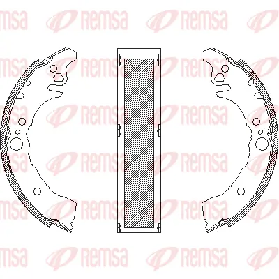4160.01 REMSA Комплект тормозных колодок (фото 1)