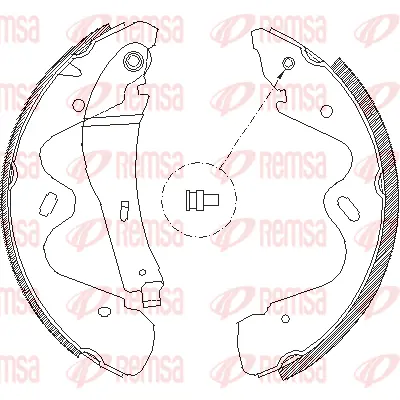 4184.00 REMSA Комплект тормозных колодок (фото 1)