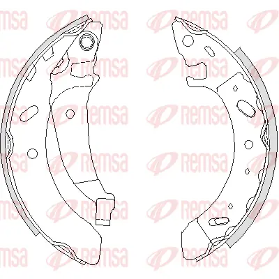 4194.01 REMSA Комплект тормозных колодок (фото 1)