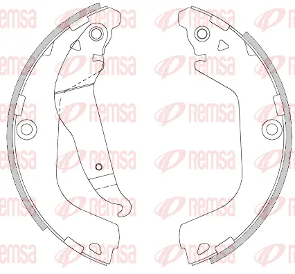 4280.00 REMSA Комплект тормозных колодок (фото 1)