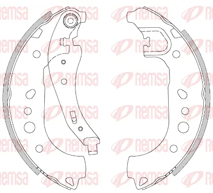 4443.00 REMSA Комплект тормозных колодок (фото 1)