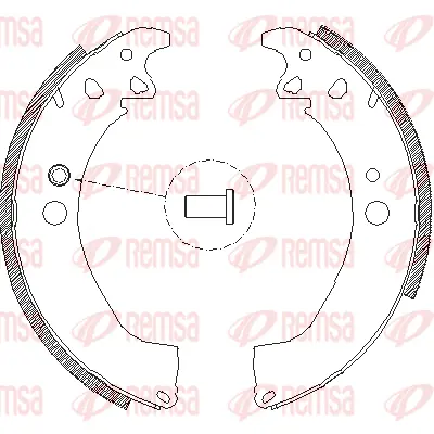 4502.00 REMSA Комплект тормозных колодок (фото 1)