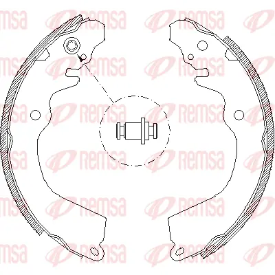 4646.00 REMSA Комплект тормозных колодок (фото 1)