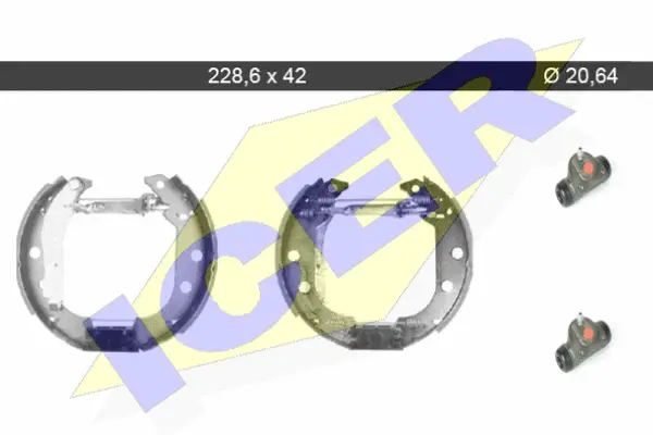 79KT0052 C ICER Комплект тормозных колодок (фото 1)