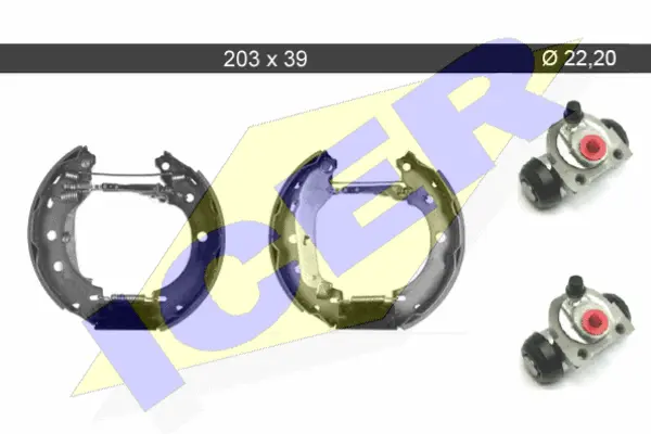 79KT0053 C ICER Комплект тормозных колодок (фото 1)