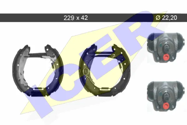 79KT0071 C ICER Комплект тормозных колодок (фото 1)