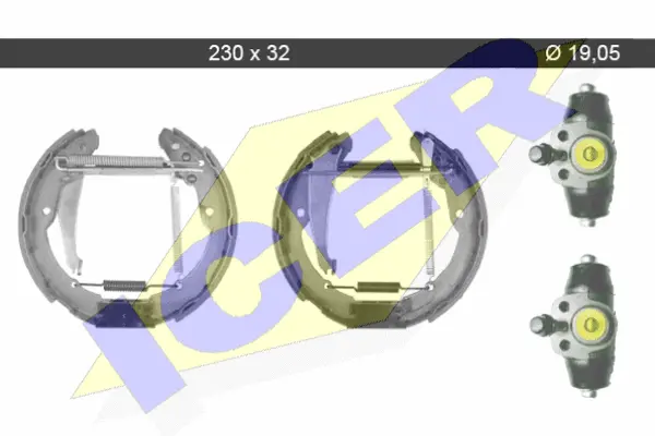 79KT0089 C ICER Комплект тормозных колодок (фото 1)