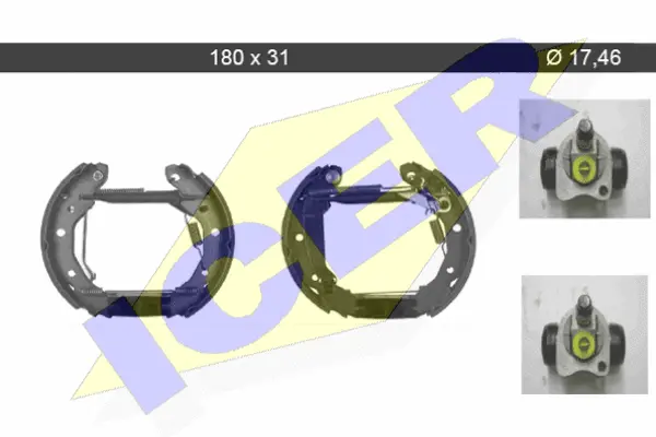 79KT0091 C ICER Комплект тормозных колодок (фото 1)