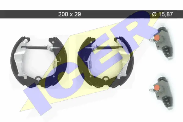 79KT0095 C ICER Комплект тормозных колодок (фото 1)