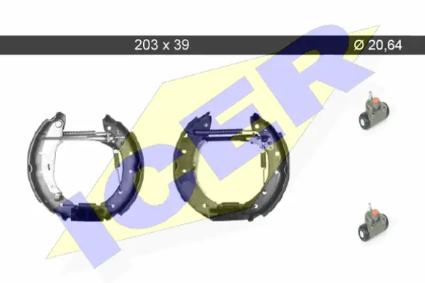 79KT0104 C ICER Комплект тормозных колодок (фото 1)