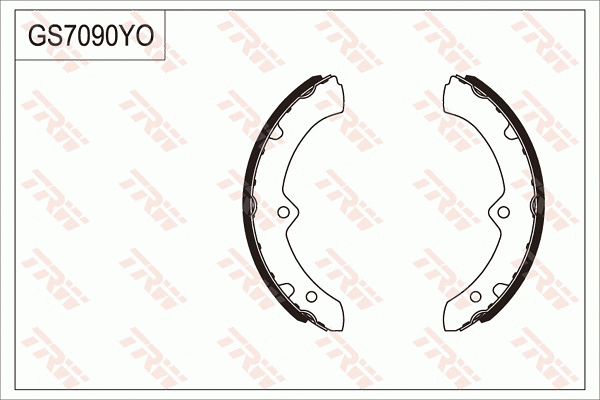 GS7090 TRW Комплект тормозных колодок (фото 1)