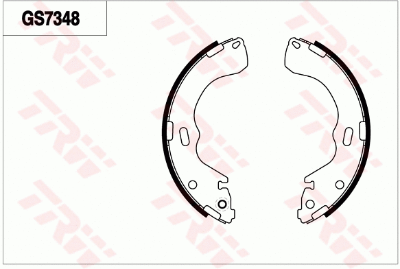 GS7348 TRW Комплект тормозных колодок (фото 1)