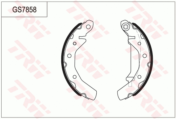 GS7858 TRW Комплект тормозных колодок (фото 1)