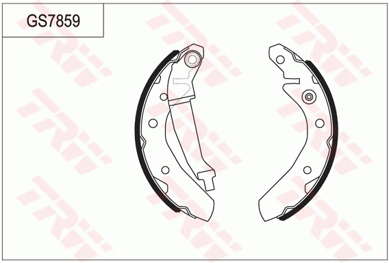 GS7859 TRW Комплект тормозных колодок (фото 1)