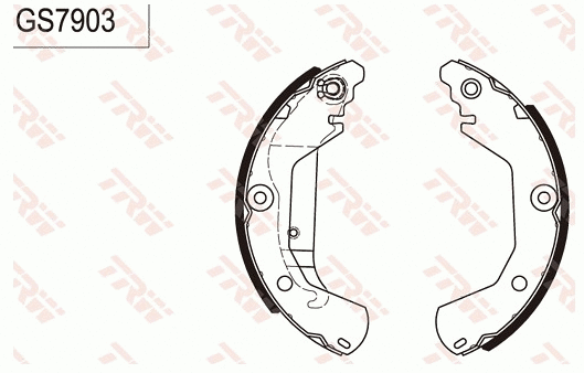 GS7903 TRW Комплект тормозных колодок (фото 1)