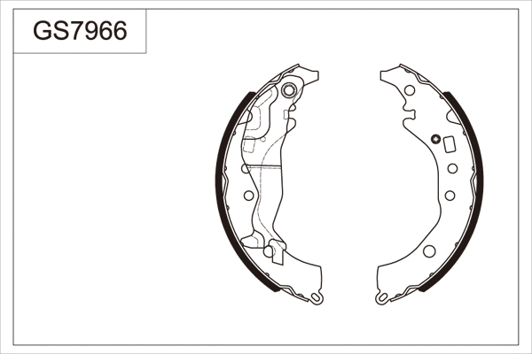 GS7966 TRW Комплект тормозных колодок (фото 1)