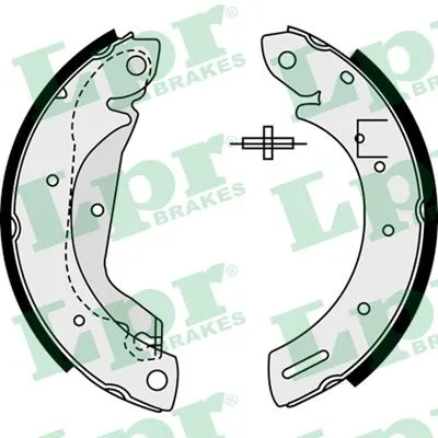 08500 LPR/AP/RAL Комплект тормозных колодок (фото 1)