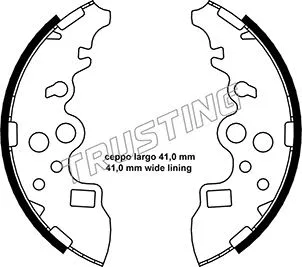 049.157 TRUSTING Комплект тормозных колодок (фото 1)