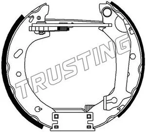 631.0 TRUSTING Комплект тормозных колодок, дисковый тормоз (фото 2)
