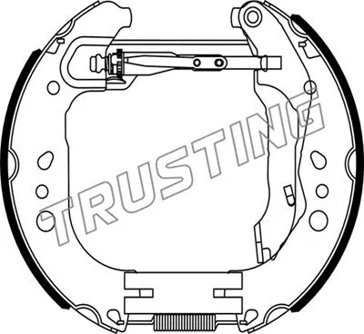 6505 TRUSTING Комплект тормозных колодок (фото 1)