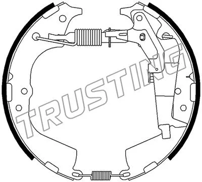 651.0 TRUSTING Комплект тормозных колодок, дисковый тормоз (фото 2)