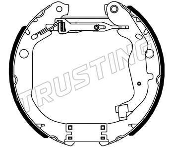 6558 TRUSTING Комплект тормозных колодок (фото 1)