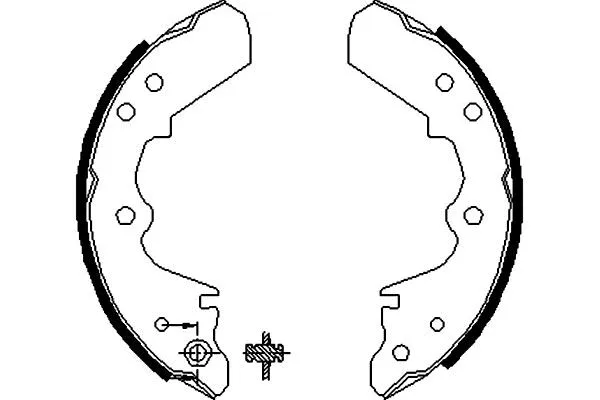 BS-3900 KAVO PARTS Комплект тормозных колодок (фото 1)