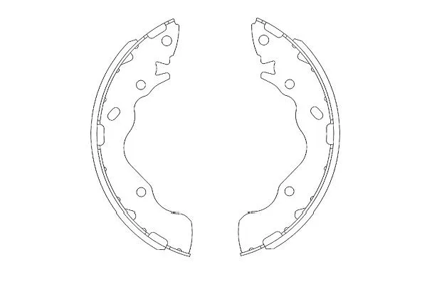 KBS-3402 KAVO PARTS Комплект тормозных колодок (фото 1)