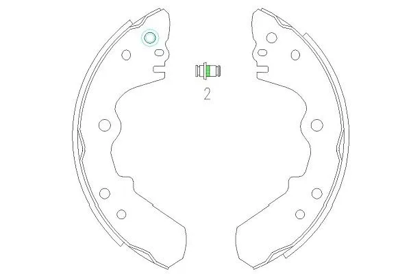 KBS-3904 KAVO PARTS Комплект тормозных колодок (фото 1)