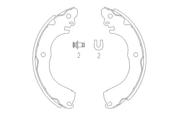 KBS-7416 KAVO PARTS Комплект тормозных колодок (фото 1)