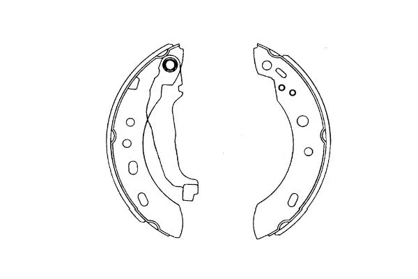 KBS-7427 KAVO PARTS Комплект тормозных колодок (фото 1)