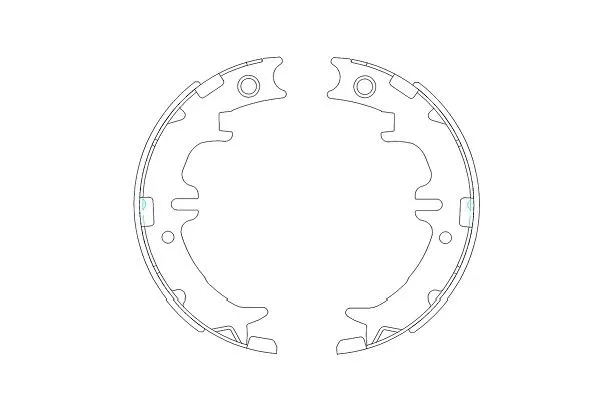 KBS-9910 KAVO PARTS Комплект тормозных колодок (фото 1)