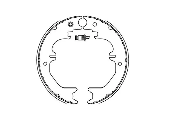 KBS-9923 KAVO PARTS Комплект тормозных колодок (фото 1)