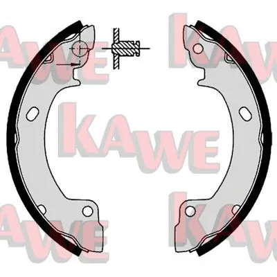 06410 KAWE Комплект тормозных колодок (фото 1)