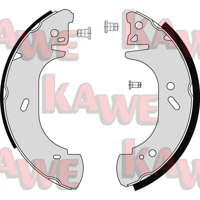 06750 KAWE Комплект тормозных колодок (фото 1)