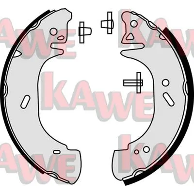 08440 KAWE Комплект тормозных колодок (фото 1)
