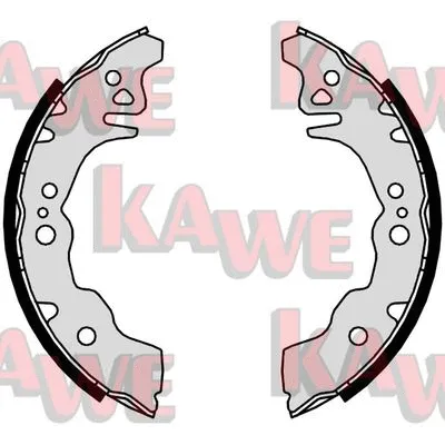 09650 KAWE Комплект тормозных колодок (фото 1)