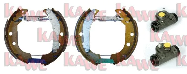 OEK086 KAWE Комплект тормозных колодок (фото 1)