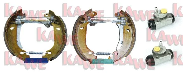 OEK113 KAWE Комплект тормозных колодок (фото 1)