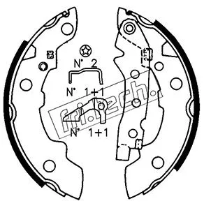 1088.208K FRI.TECH. Комплект тормозных колодок (фото 1)