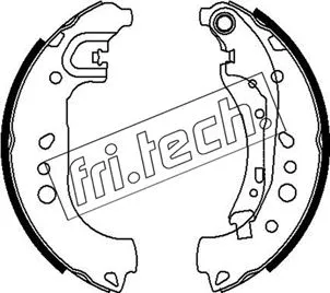 1253.718 FRI.TECH. Комплект тормозных колодок (фото 1)