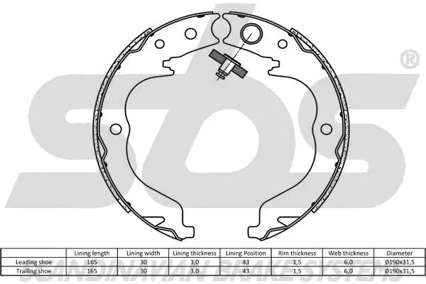 18492719757 SBS Комплект тормозных колодок (фото 2)