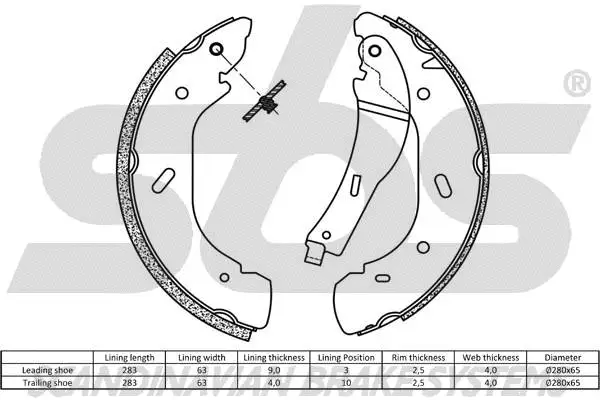 18492725675 SBS Комплект тормозных колодок (фото 2)
