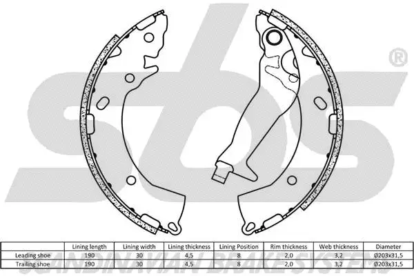 18492734716 SBS Комплект тормозных колодок (фото 2)
