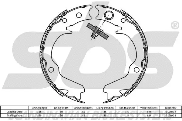 18492744646 SBS Комплект тормозных колодок (фото 2)